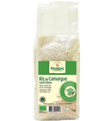 Primeal Witte ronde rijst camargue bio 1 Kilogram