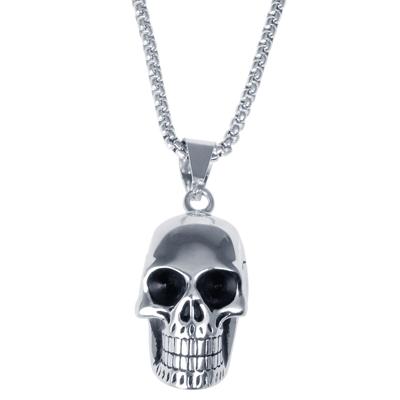 Mendes Heren ketting Edelstaal Schedel Zilver