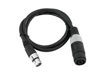 OMNITRONIC Adapter Cable Speaker(F)/XLR(F) 1m bk - thumbnail