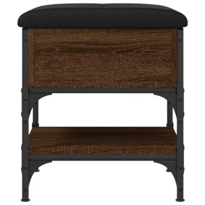 Schoenenbank 42x42x45 cm bewerkt hout bruineikenkleurig