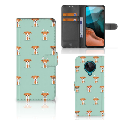 Xiaomi Poco F2 Pro Telefoonhoesje met Pasjes Pups Xiaomi Poco F2 Pro Telefoonhoesje met Pasjes Pups