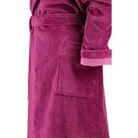 Cawö Cawö Dames Badjas met Capuchon 802 - Beere 44/46 - thumbnail