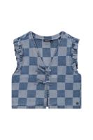 Like Flo winter gilet meisjes - blauw - Dia - nep strik sluiting - thumbnail