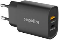 Mobilize Wall Charger USB-C + USB 25W with PD/PPS Black - thumbnail