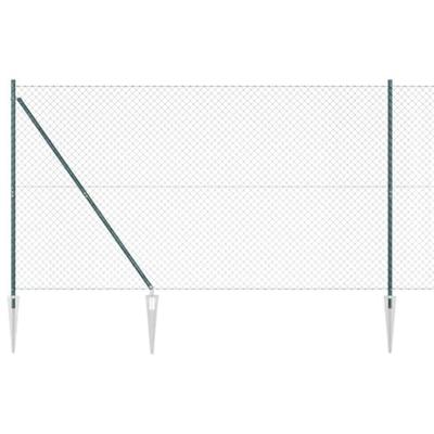 VidaXL Afrasteringspaal groen 10 x 1,5 m (60 x 60 mm gaas)