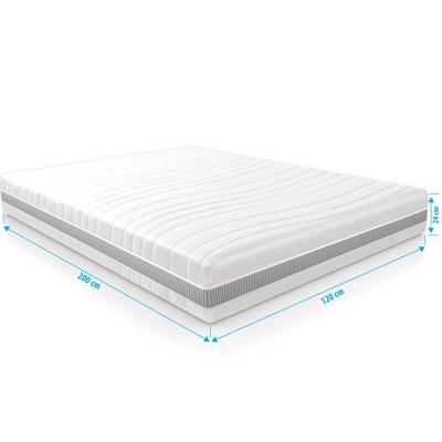 Matras koudschuim 120x200 voor zwaardere mensen tot 150 kg Premium HR