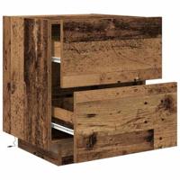 Nachtkastje 2 pcs Oud hout 45 x 40 x 55 cm Bewerkt hout - thumbnail