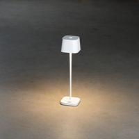 Konstsmide 7829-250 Capri LED-accutafellamp 2.2 W Warmwit Wit - thumbnail