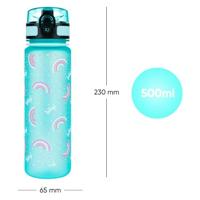 Baagl Drinkfles Regenboog 500 ml - thumbnail