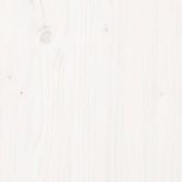 Bedframe massief hout wit 140x190 cm - thumbnail