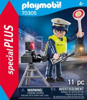 Playmobil 70305 politieman met flitscontrole - thumbnail