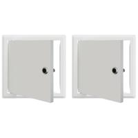 Toegangs paneel 2 pcs Wit 20 x 20 cm Staal - thumbnail