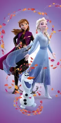 Frozen strandlaken paars 70 x 140 cm Frozen strandlaken paars 70 x 140 cm