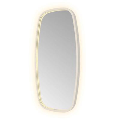 Spiegel Hotbath &MORE 80x40 cm LED-Verlichting Spiegelverwarming Deens Ovaal RVS Spiegel Hotbath &MORE 80x40 cm LED-Verlichting Spiegelverwarming Deens Ovaal RVS