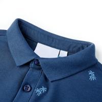 Kinderpoloshirt 92 donkerblauw - thumbnail