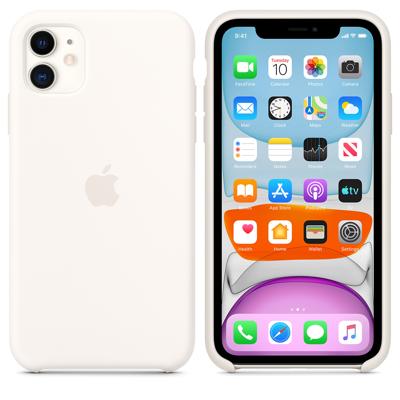 Apple silicone case iPhone 11 white