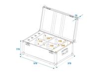 Roadinger ROADINGER Flightcase 4x AKKU TL-3 Trusslight QuickDMX - thumbnail