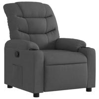 Fauteuil verstelbaar stof donkergrijs - thumbnail