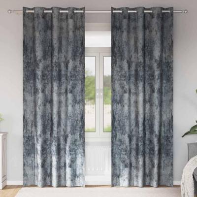 VidaXL Velvet gordijnen 2 pcs zilvergrijs 225 x 140 cm fluweel