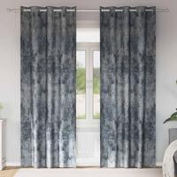 VidaXL Velvet gordijnen 2 pcs zilvergrijs 225 x 140 cm fluweel - thumbnail