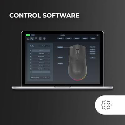 Gaming muis Mars Gaming MMT3 Zwart