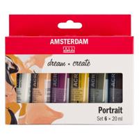 Royal Talens Amsterdam Set 6 x 20 ml - Portretkleuren - thumbnail