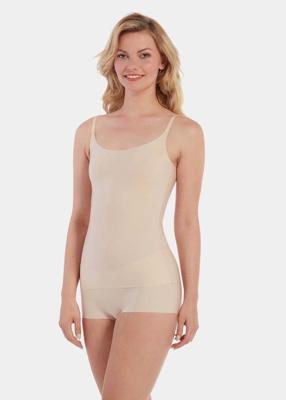Magic licht corrigerend naadloos hemd smalle bandjes - Shapewear singlet huidskleur