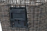 Basil bremen rattan look kf - fietsmand - voorop - donkerbruin - thumbnail