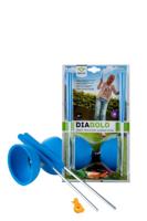 Angeltoys Diabolo rubber/metalen stokjes (blauw) - thumbnail