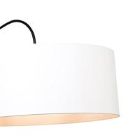 Steinhauer Wand LeeslampGramineus zwart met witte lampenkap - 9321ZW - thumbnail