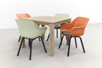 Hartman Sophie tuinstoel terra & french|Rome grey 100 cm. - 5-delig - thumbnail