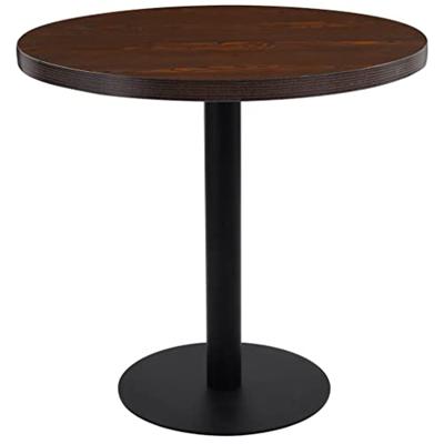 VidaXL Bistrotafel 80 cm mdf donkerbruin VidaXL Bistrotafel 80 cm mdf donkerbruin