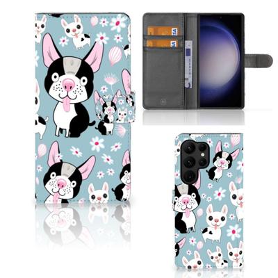 Samsung Galaxy S23 Ultra | Telefoonhoesje | Met pasjeshouder | Hondjes