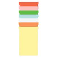 Nobo T-planbordkaarten index 4, ft 180 x 124 mm, wit - thumbnail