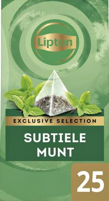 Thee lipton exclusive subtiele munt 25x2gr Thee lipton exclusive subtiele munt 25x2gr