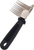 Klittenkam, kunststof greep - thumbnail