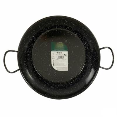 Paella Pan La Dehesa 0636-LD 0636-LD Zwart Geëmailleerd Staal Ø 36 cm 48 x 13 x 8 cm 48 x 9,5 x 36 cm (4 Stuks)