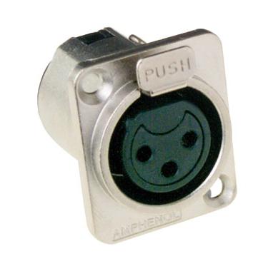 Amphenol AC3FDZ XLR Chassisdeel |3 Polig | Female | Type D