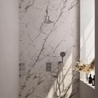 Brushed Carving thermostatische inbouw regendouche SET 33 - thumbnail