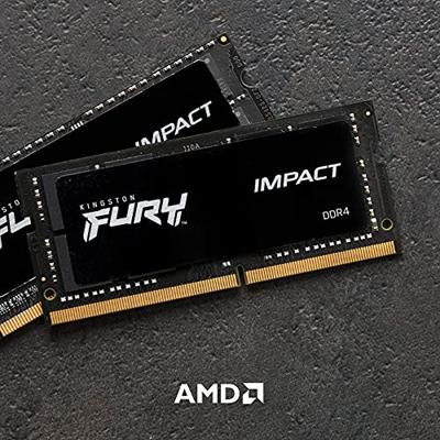 Kingston FURY Impact Werkgeheugenset voor laptop DDR4 16 GB 2 x 8 GB Non-ECC 3200 MHz 260-pins SO-DIMM CL20 KF432S20IBK2/16 - thumbnail