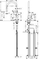 Hansgrohe Talis M54 ééngreeps keukenmengkraan 210 met uittrekbare uitloop en sBox, mat zwart - thumbnail