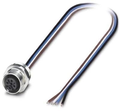 Phoenix Contact 1555448 Sensor/actuator inbouwconnector M12 Aantal polen (sensoren): 4 Wanddoorvoering 0.50 m 1 stuk(s) Piece