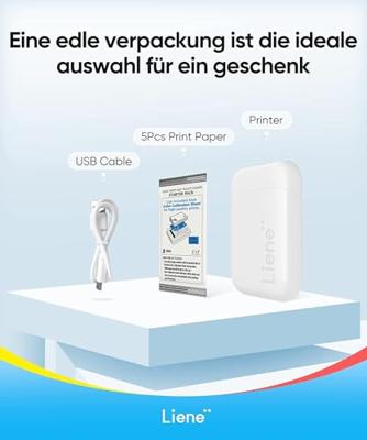 Liene Pearl Fotoprinter Printresolutie: 313 x 400 dpi Papierformaat (max.): 50 x 76 mm - thumbnail