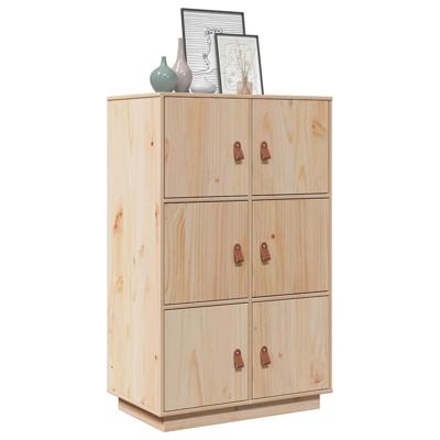Hoge kast 67x40x108,5 cm massief grenenhout