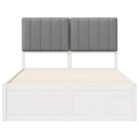 Bedframe met Gevoerd Hoofdgedeelte Lichtgrijs 120 x 190 cm - thumbnail