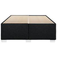 Bedframe zonder matras stof zwart 160x200 cm - thumbnail