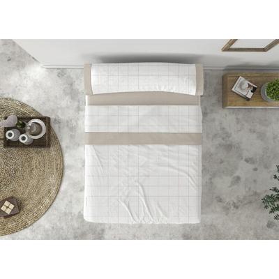 Beddengoedset Tejidos Reina JUCAR Ivoor Bed van 180 4 Onderdelen