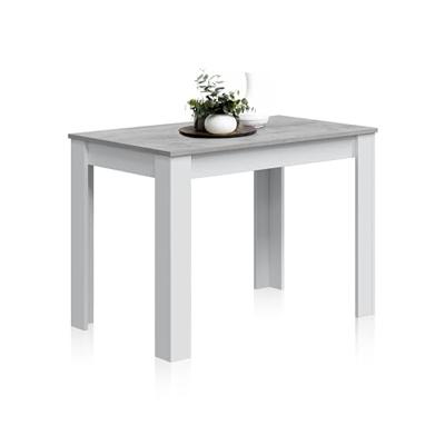 Eettafel - CLoe - Rechthoekig - Artik Wit / Beton - 109 x 67 x 78 cm