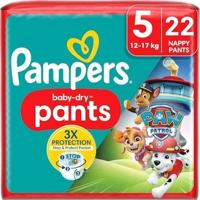 Pampers Pampers Babybroekje Baby Dry Paw Patrol maat 5 (12-17 kg), 22 stuks - thumbnail