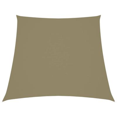 VidaXL Zonnezeil trapezium 3/5x4 m oxford stof beige
